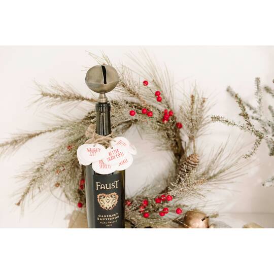 Hello Honey® Metal Bell Bottle Stopper Set